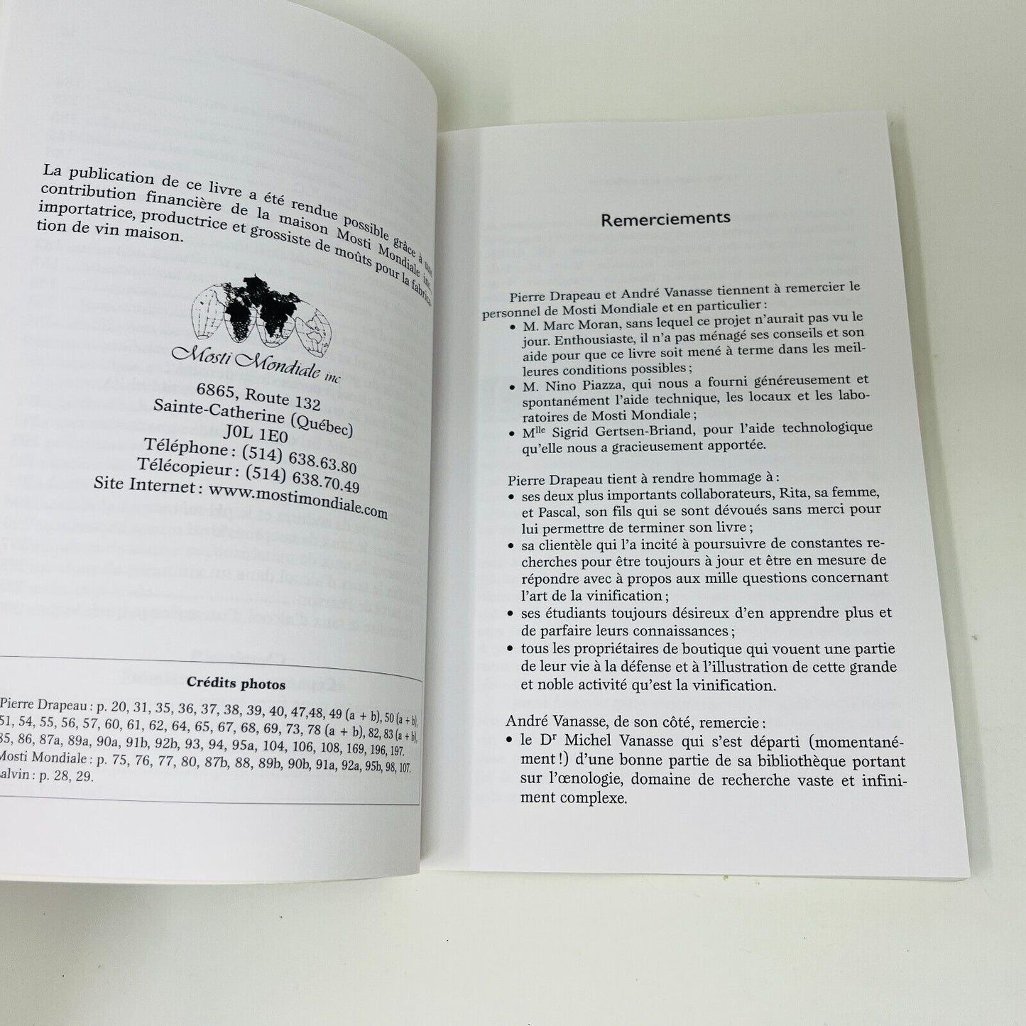 L'Encyclopédie du Vin Maison #1 Fermentation et Vinification de Drapeau/Vanasse
