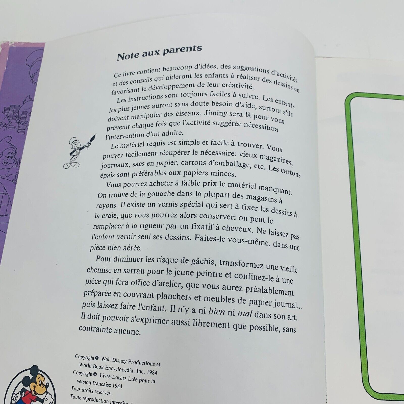 8x Les Bonnes Idées Walt Disney Things to Do French Français Enfants Livres 80s