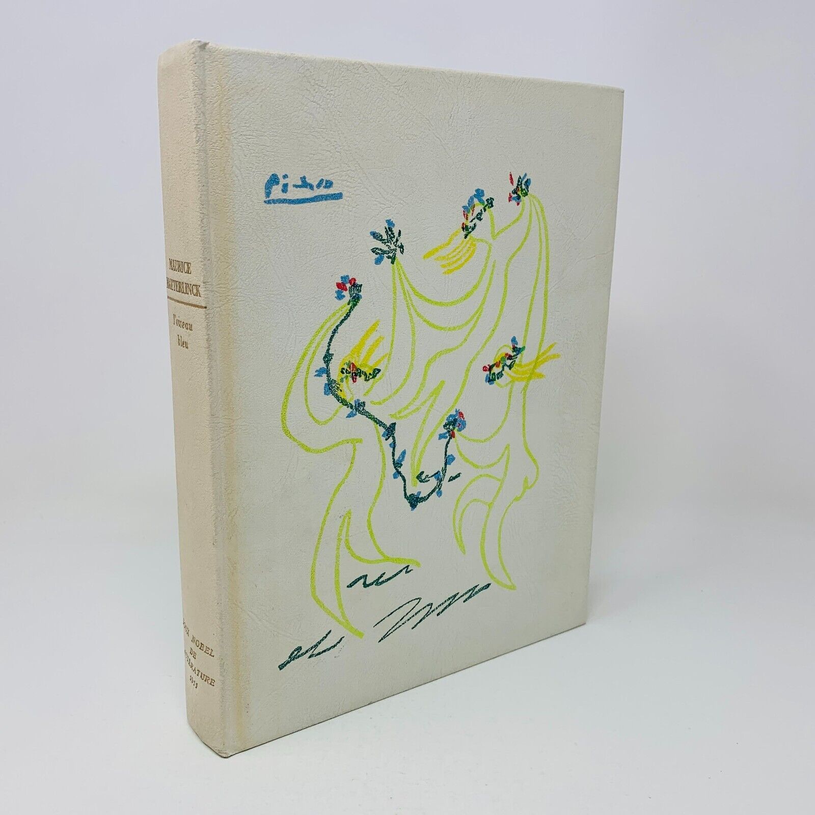 1961 L'Oiseau Bleu Rombaldi Nobel Littérature Maurice Maeterlinck Picasso Cover
