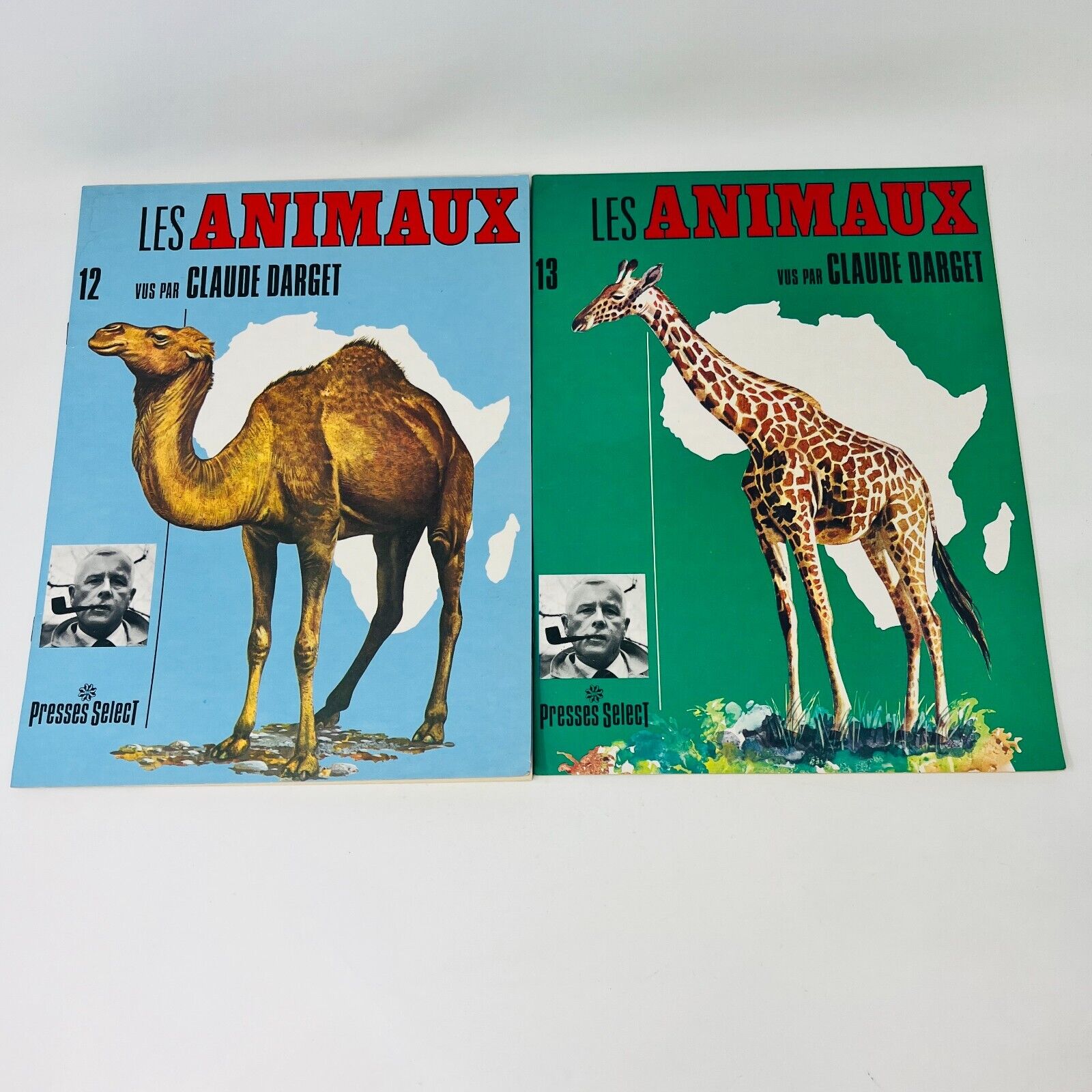 12x Les Animaux Vus par Claude Darget Presses Select Français 1960s Lot Livres