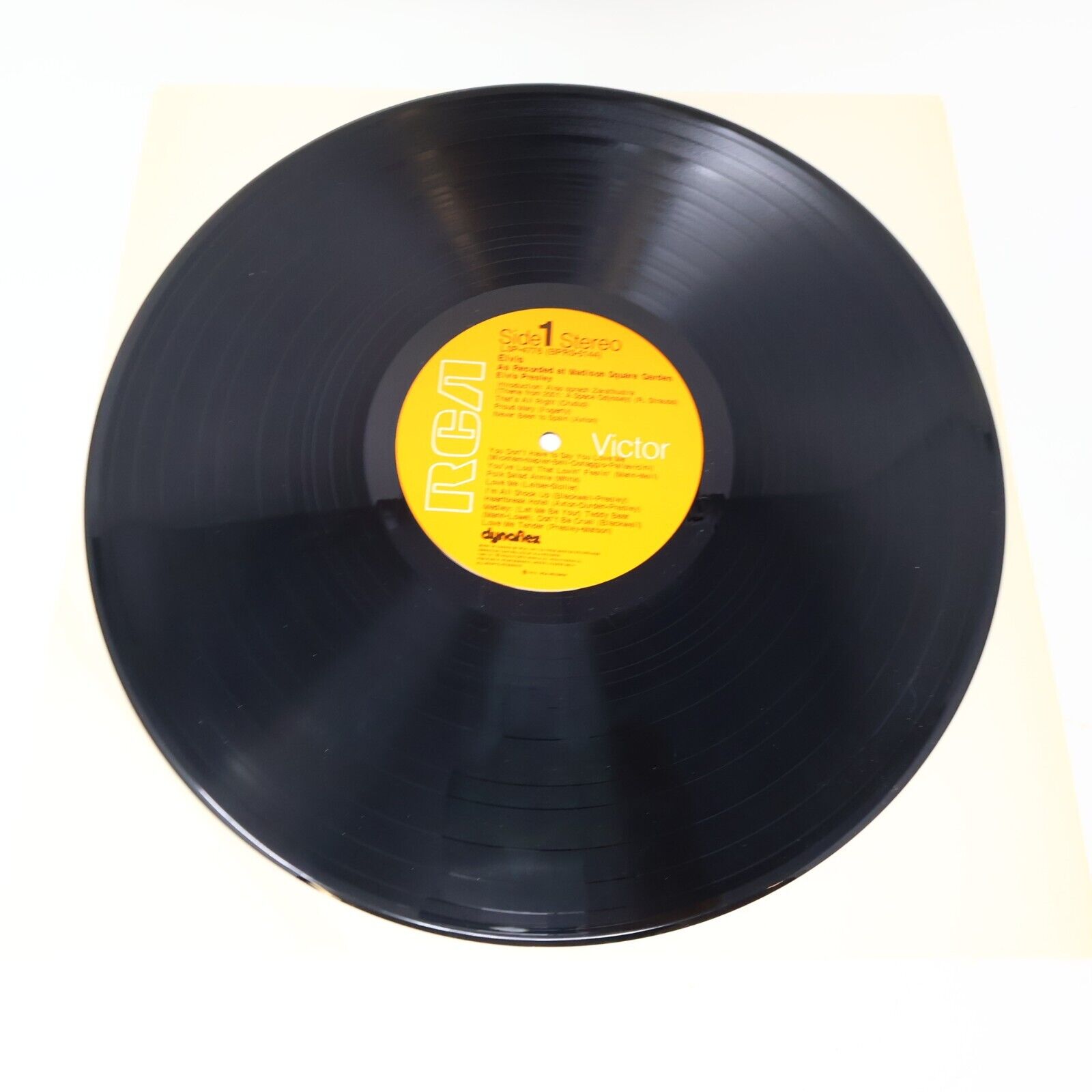 Elvis Presley Elvis As Recorded At Madison Square Garden LP Record 1972 LSP-4776