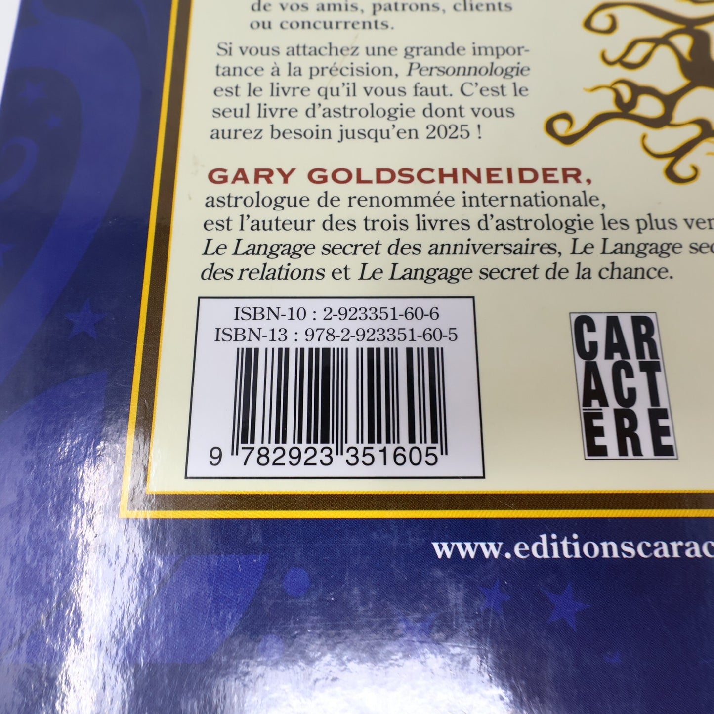 2006 Personnologie Gary Goldschneider Prédire l'Avenir Ésotérisme Divination HC