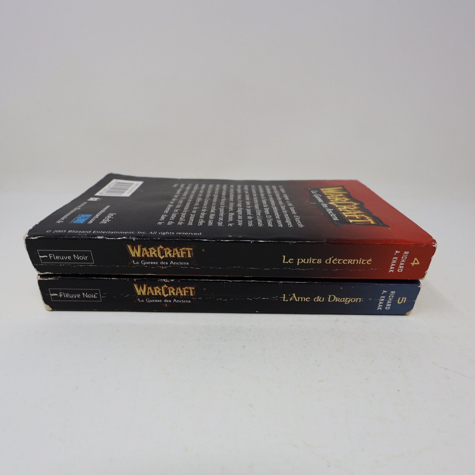Lot 2 Livres La Guerre des Anciens #1-2 Warcraft Richard A. Knaak 2005 Français