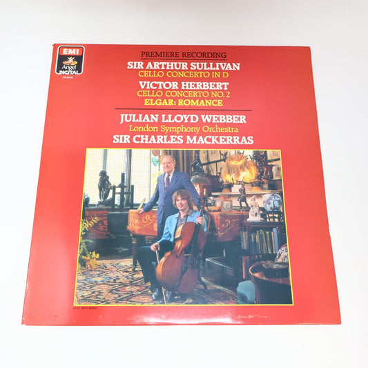 Julian Lloyd Webber Sir Arthur Sullivan Herbert Cello Elgar LP Record DS-38318