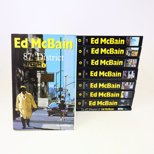 Le 87e District #1-8 + Dictionnaire Ed Mcbain Omnibus Roman Policier Lot French