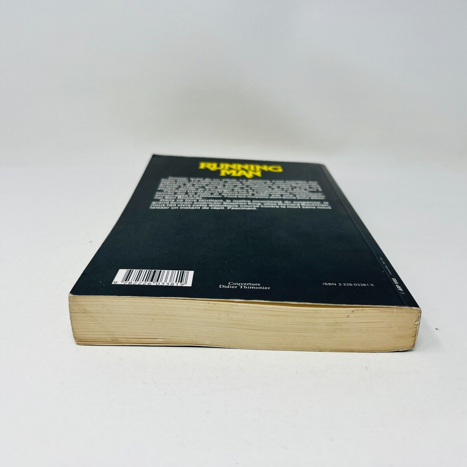 1988 Stephen King Richard Bachman Running Man Albin Michel Français Paperback PB