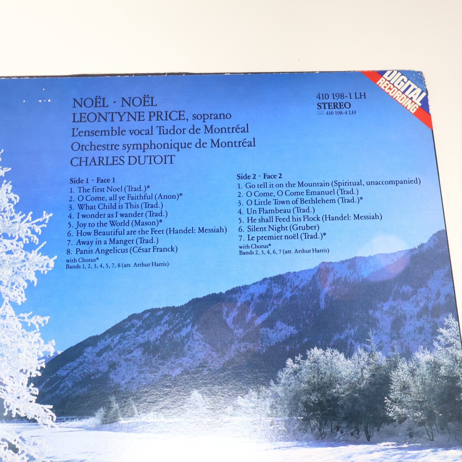 Leontyne Price Noël Noël Disque LP Charles Dutoit Orchestre Symphonique Montréal