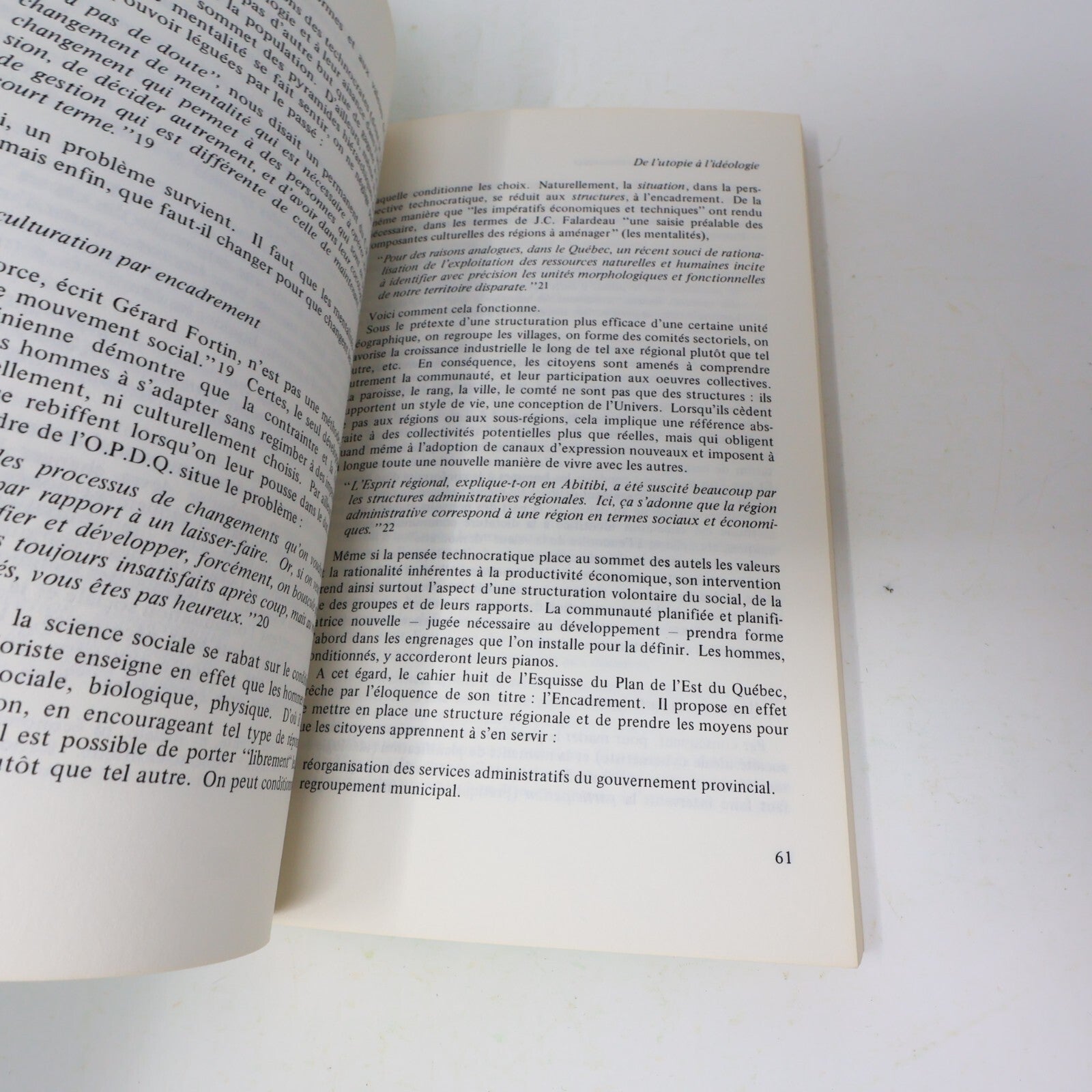 1979 La Longue Marche des Technocrates Jean-Jacques Simard Politique Société 70s