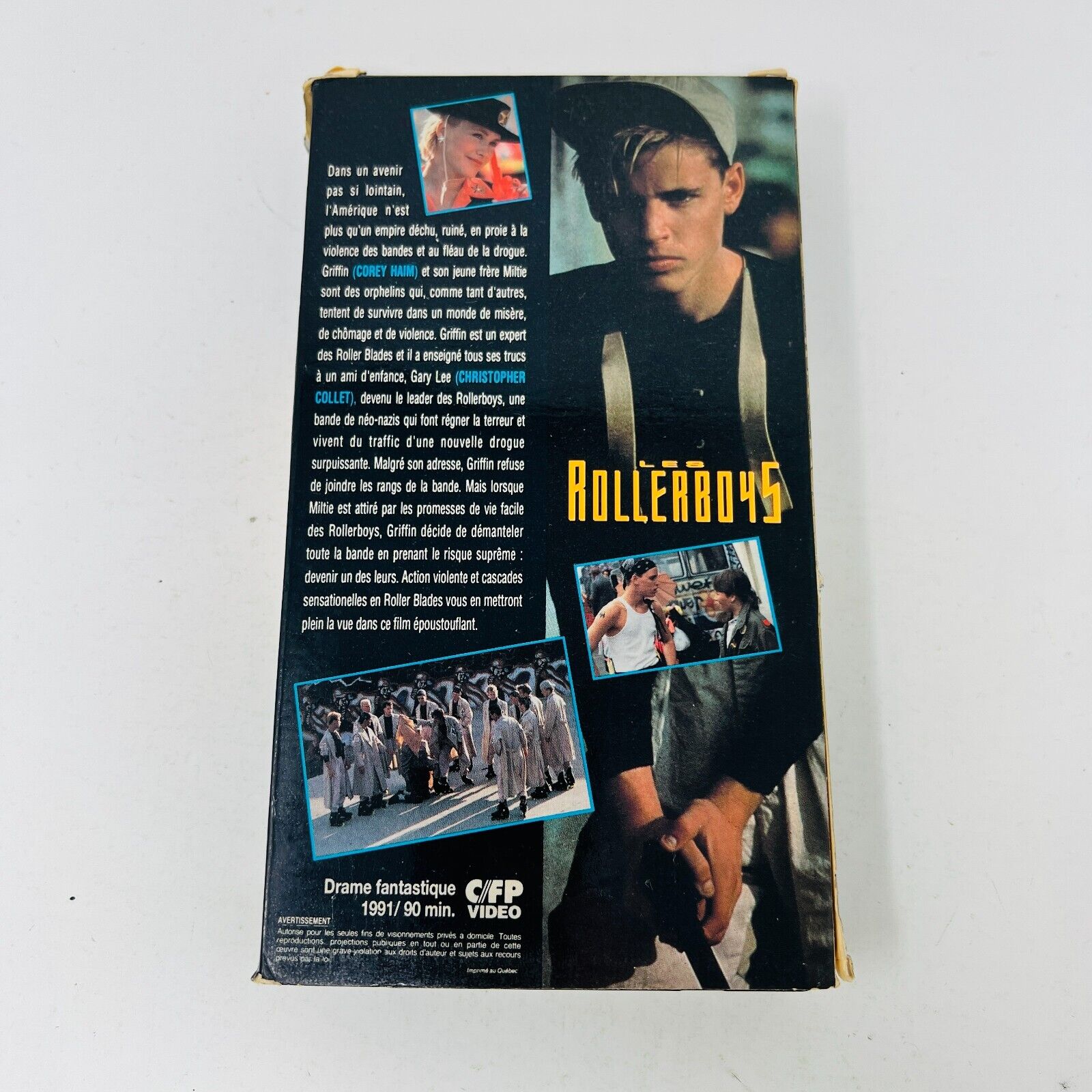 1991 Les Rollerboys VHS Testé Français/French Corey Haim Patricia Arquette NTSC