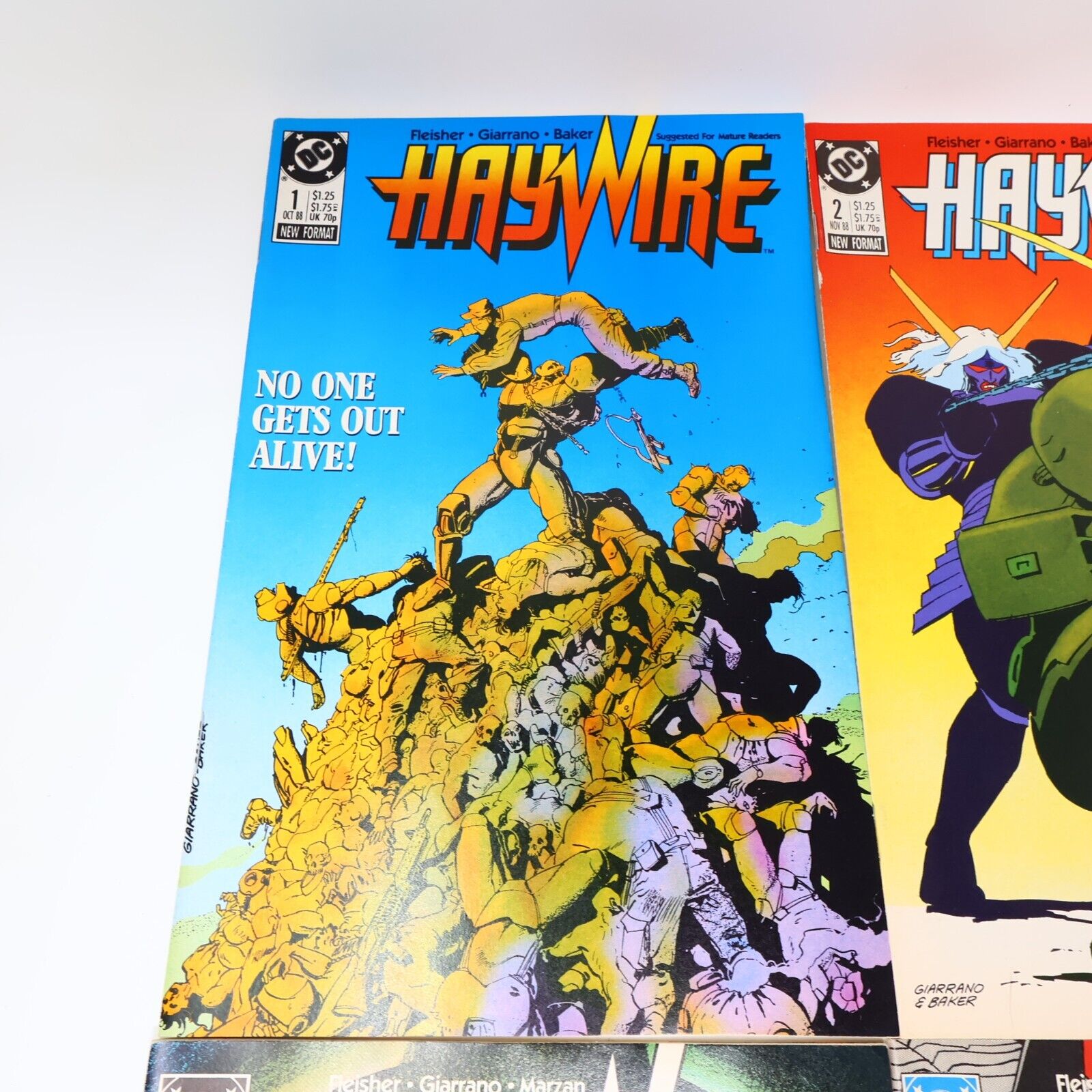 Lot 7 Comics HayWire #1-5, 7-8 Michael Fleisher/Vince Guarrano/Marzan 1980s