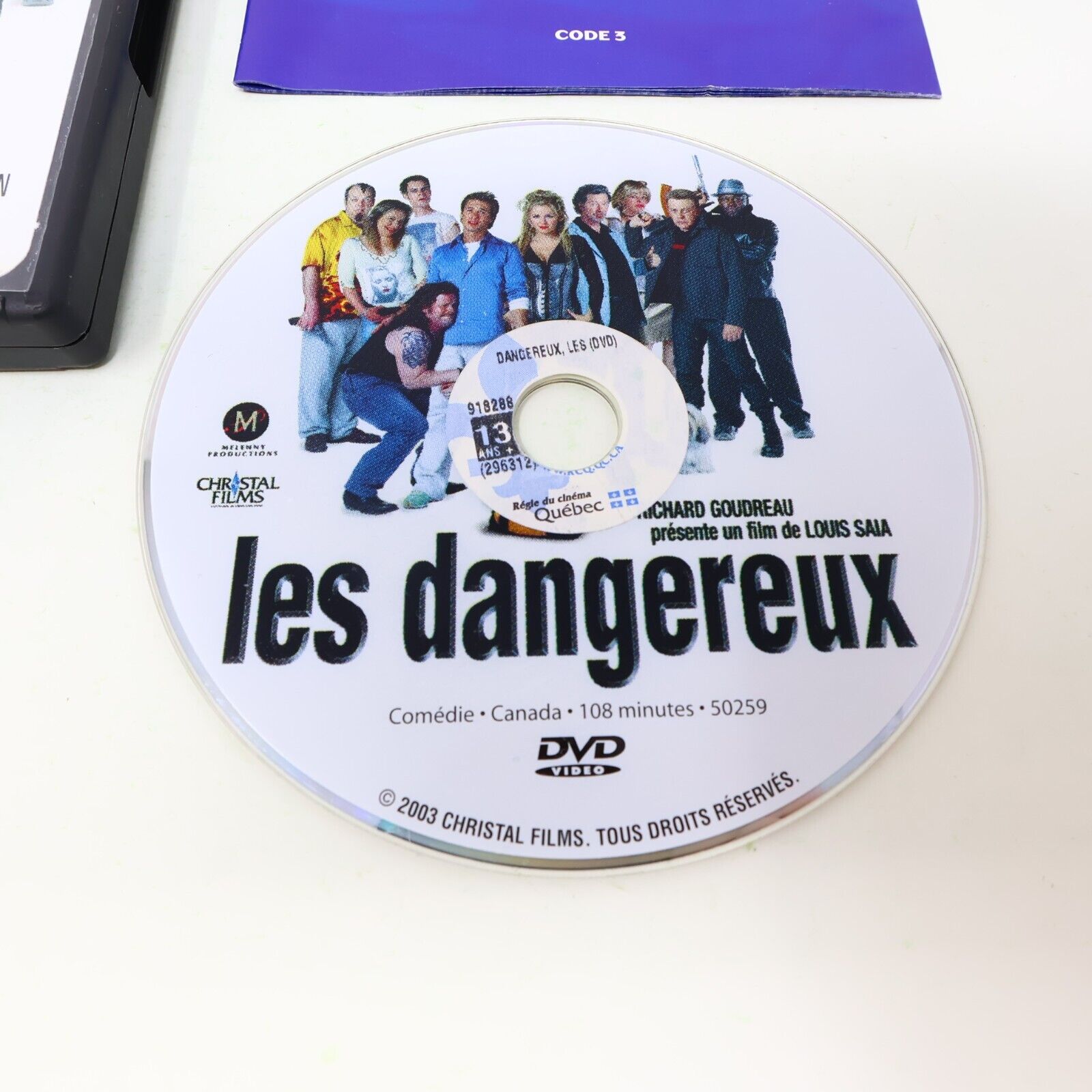 Les Dangereux DVD NTSC Testé Film Québécois Véronique Cloutier Stéphane Rousseau