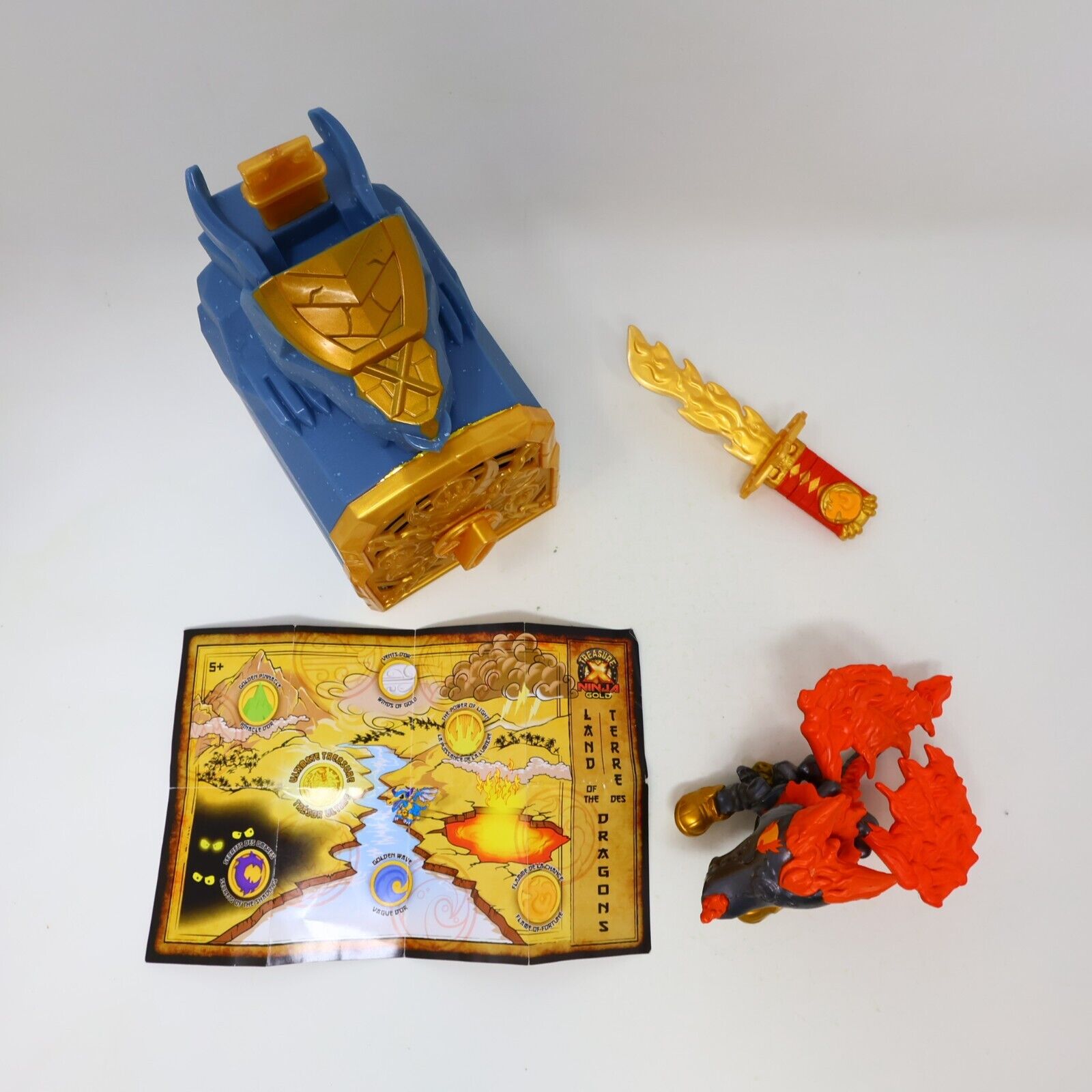 Treasure X Emberback Dragon Arachnide Ninja Gold Set Moose Toy Land of Dragons