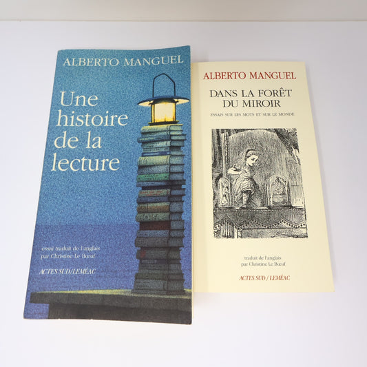 Alberto Manguel Lot 2 Livres Dans la Forêt du Miroir/Histoire de Lecture Essai