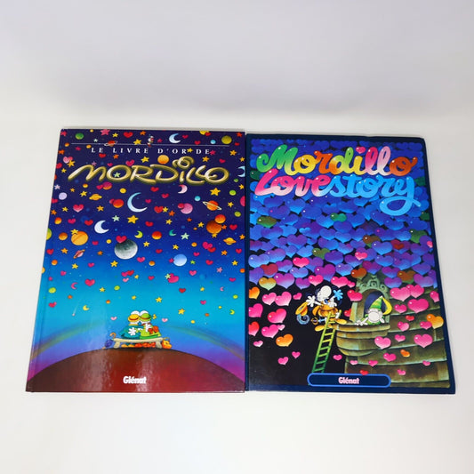 Guillermo Mordillo Lovestory / Livre d'Or Lot 2 Bandes Dessinées Français Glénat