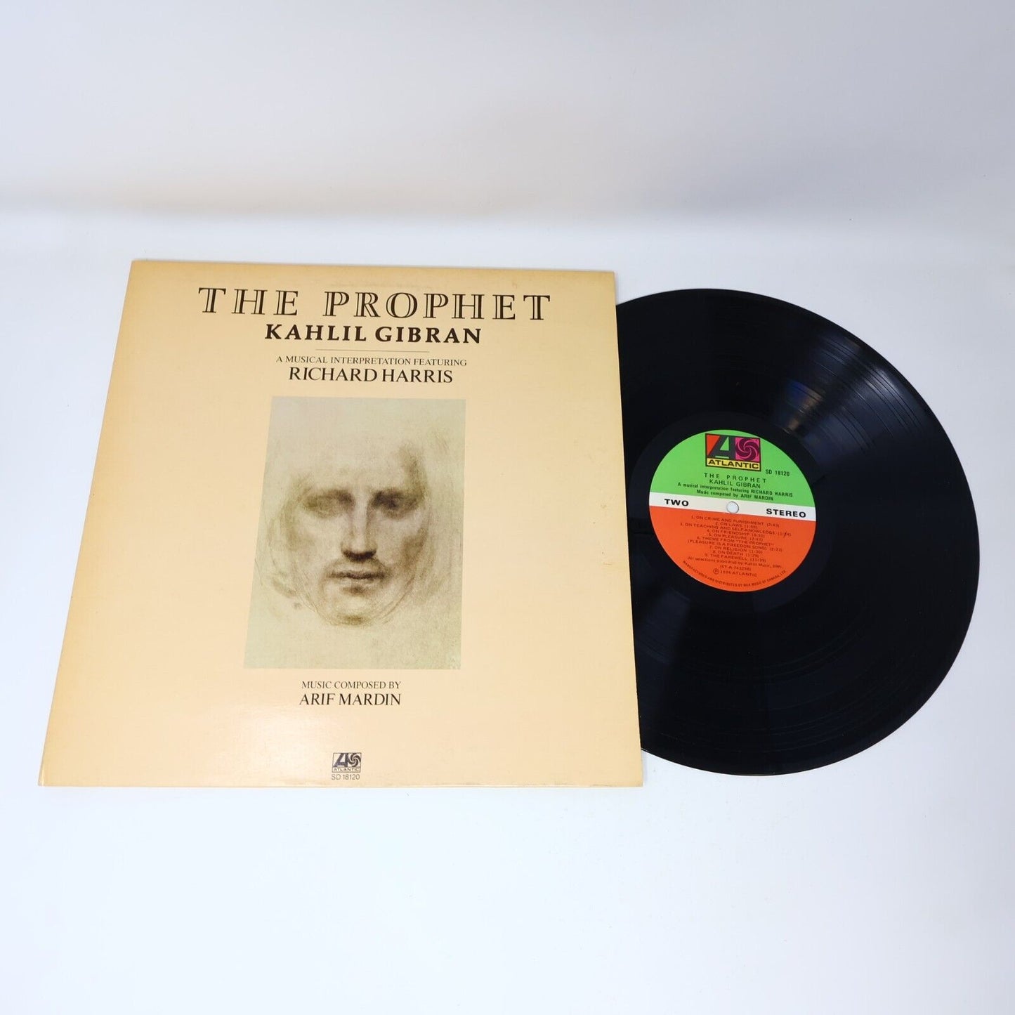 Kahlil Gibran Featuring Richard Harris The Prophet LP Record Vinyl SD 18120 1974