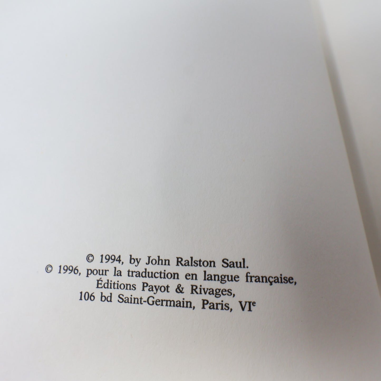 John Saul La Civilisation Inconsciente Le Compagnon du Doute Lot 2 Livres French