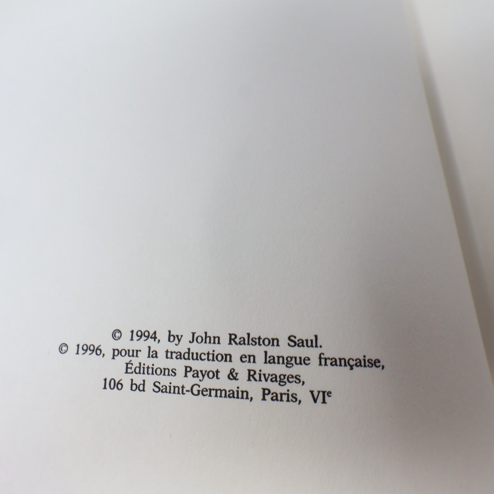 John Saul La Civilisation Inconsciente Le Compagnon du Doute Lot 2 Livres French