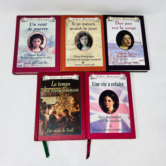 Lot de 5 Cher Journal Scholastic Vent de Guerre Pas sur la Neige Livres Français