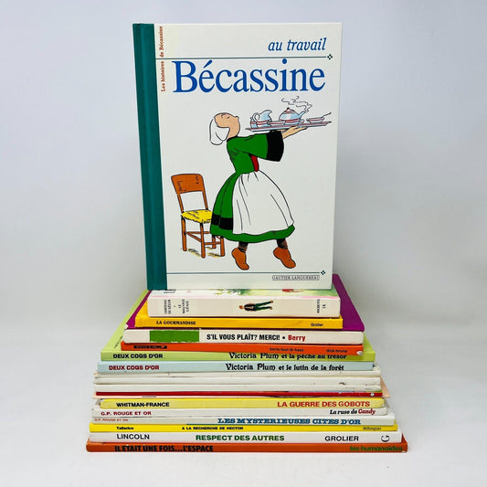 Lot 19 Livres Enfants Vintages Français French Children Bundle Candy Cités d'Or