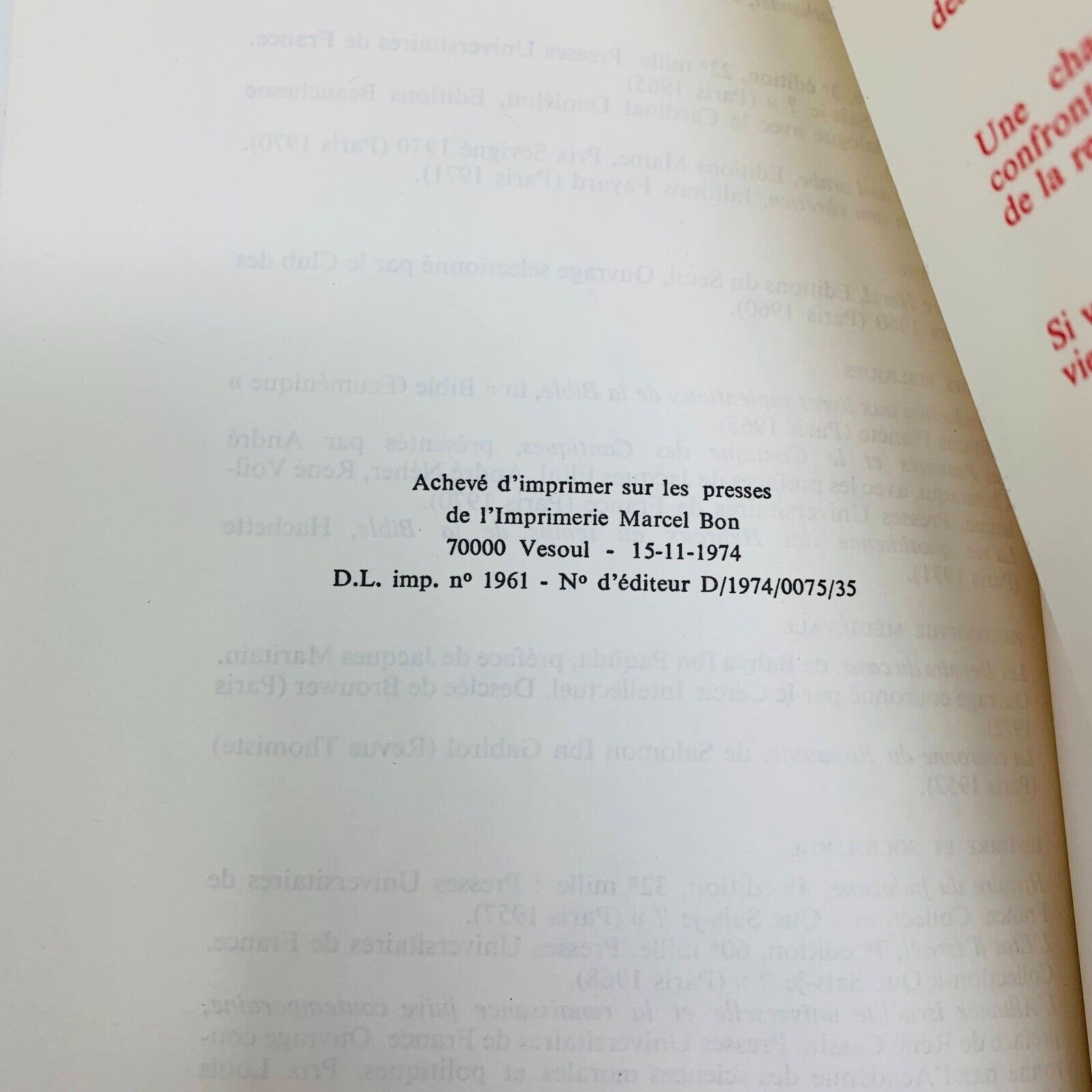 La Bible Traduite Desclée de Brouwer Français André Chouraqui Lot Livres 1970s