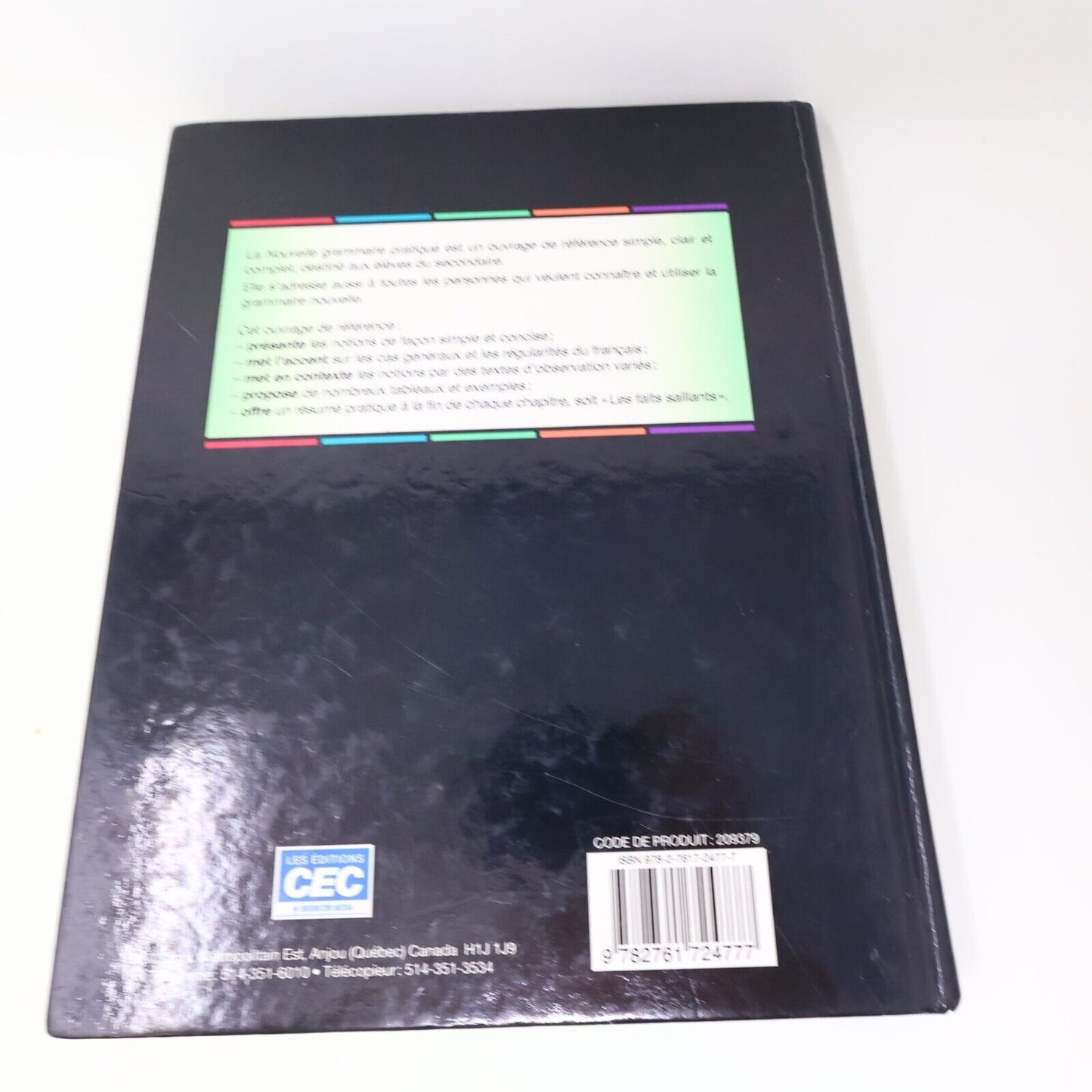 2007 Nouvelle Grammaire Pratique Myriam Laporte Ginette Rochon CEC Français HC