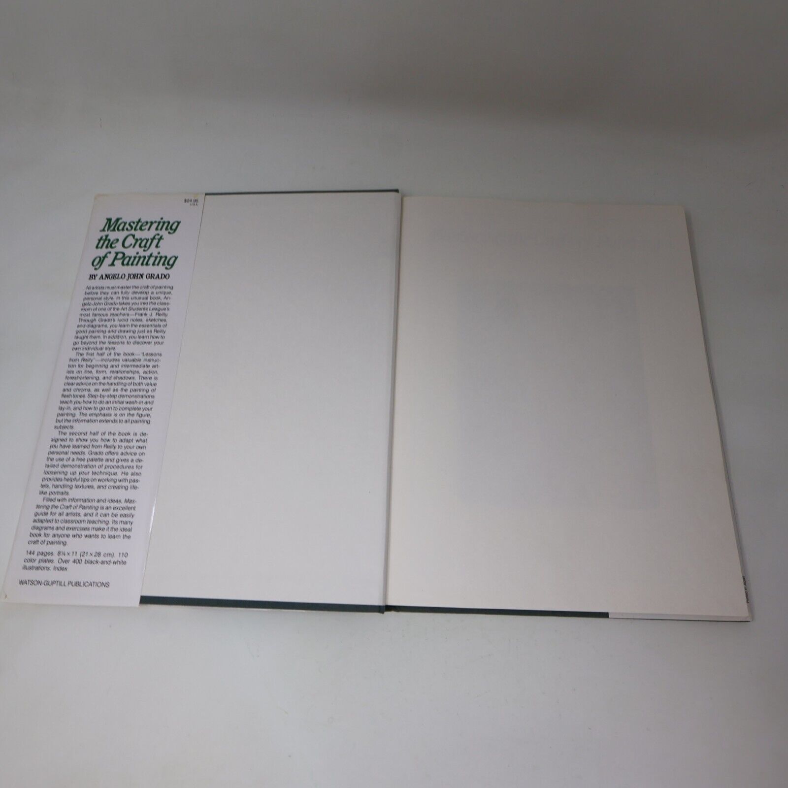 1985 Mastering the Craft of Painting Angelo John Grado Arts 1st Print Hardcover