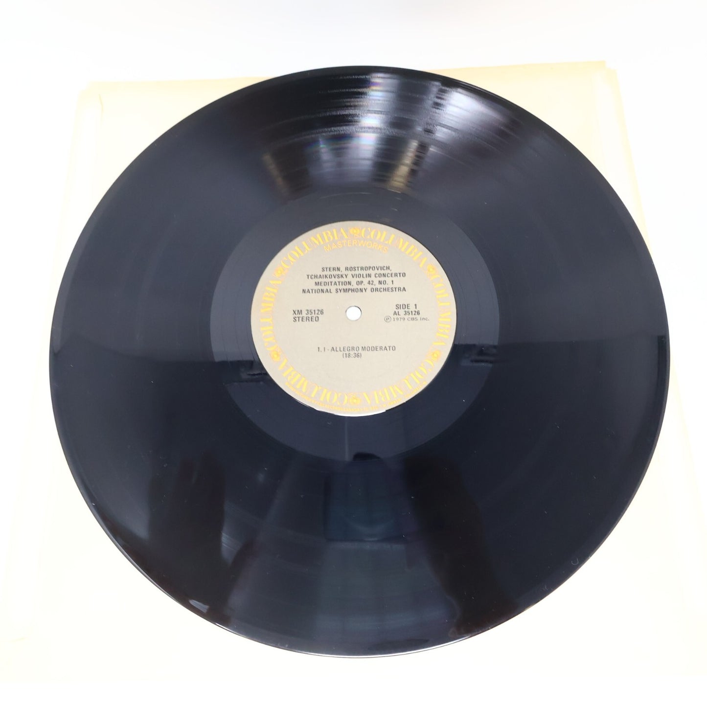 Isaac Stern Tchaikovsky Rostropovich Violin Concerto/Meditation Record 35126