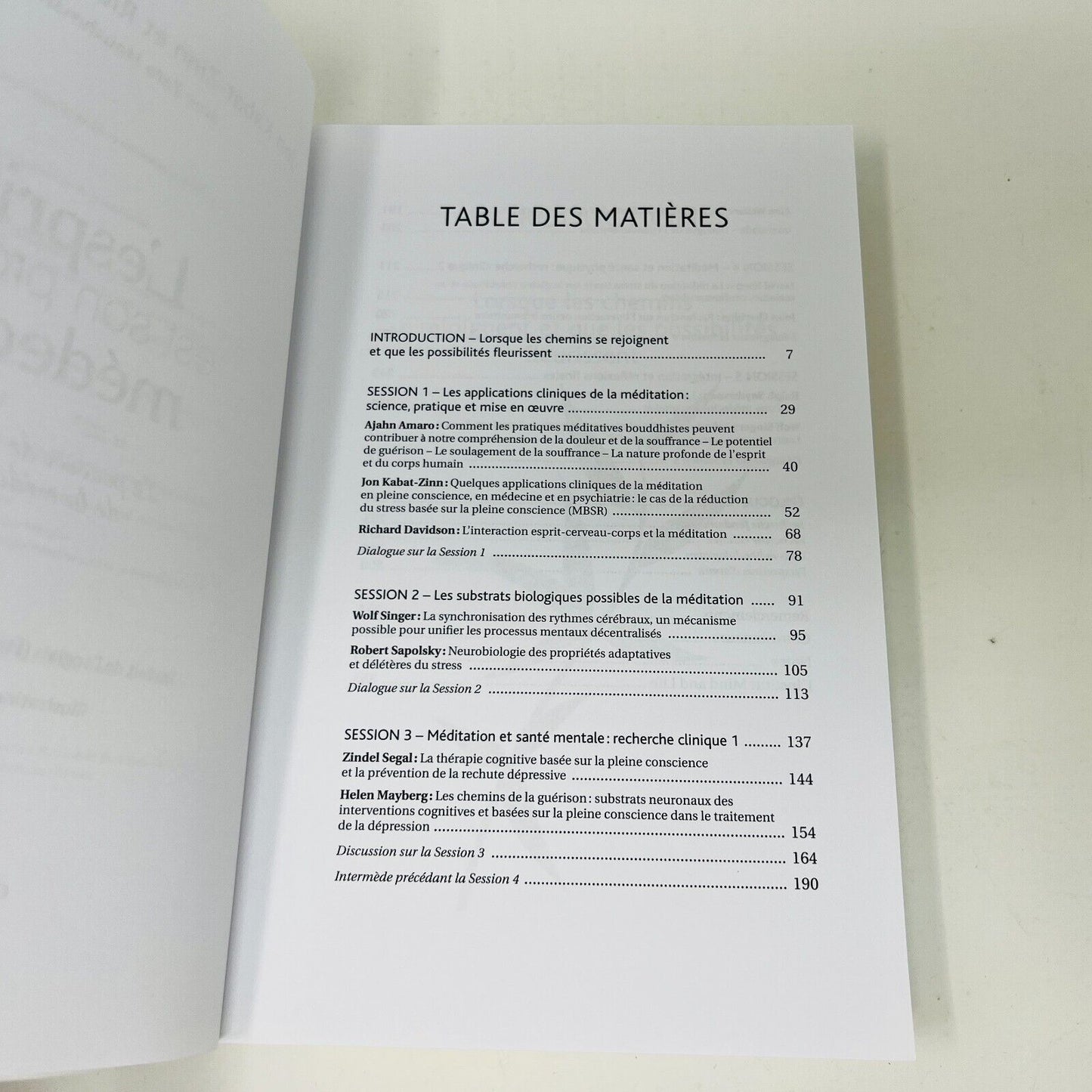 2014 L'Esprit est son Propre Médecin de Kabat-Zinn/Davidson Guérison Méditation