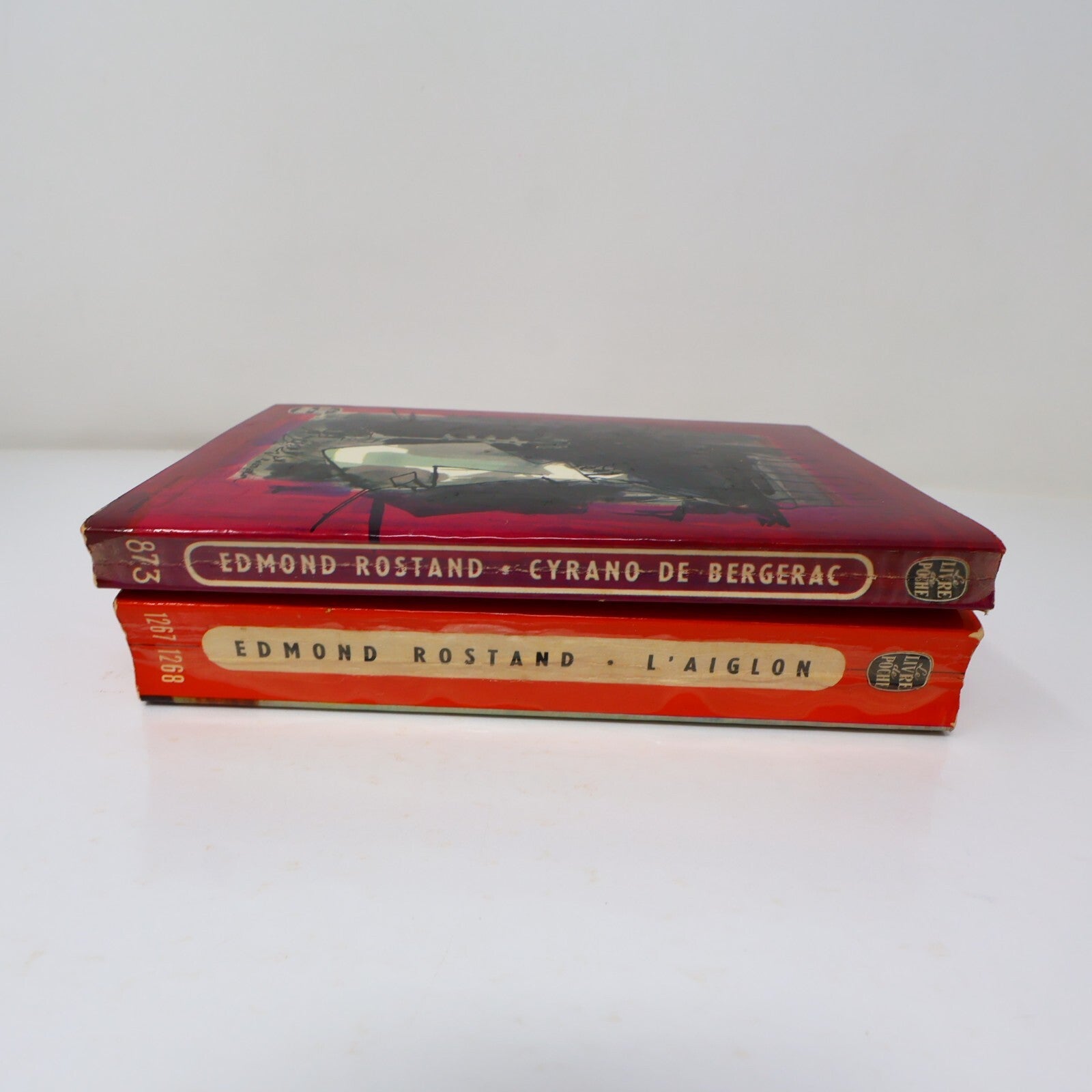 Edmond Rostand Lot 2 Livres Poche Cyrano de Bergerac/L'Aiglon Théâtre France 60s