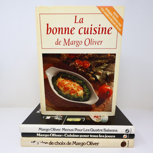 Margo Oliver Lot 4 Livres La Bonne Cuisine/Cuisine de Choix Recettes HC Français