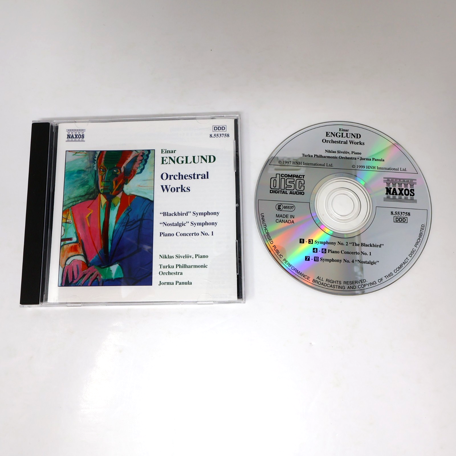 Einar Englund CD Orchestral Works Naxos Niklas Sivelöv/Turku Philharmonic/Panula