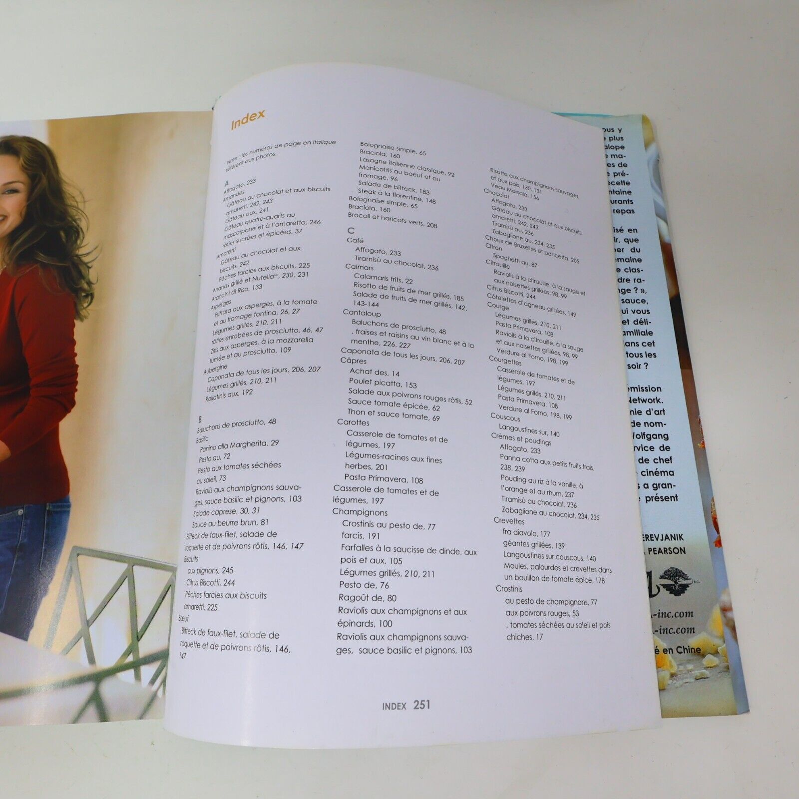 2006 A l'Italienne Tous les Jours 125 Recettes de Giada De Laurentiis Cuisine HC