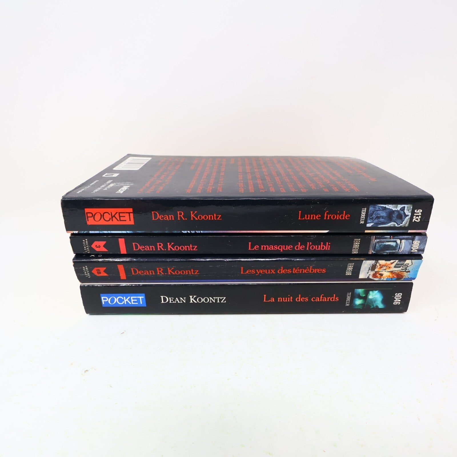 Dean Koontz Lot 4 Livres Yeux des Ténébres/Lune Froide/Nuit des Cafards Français