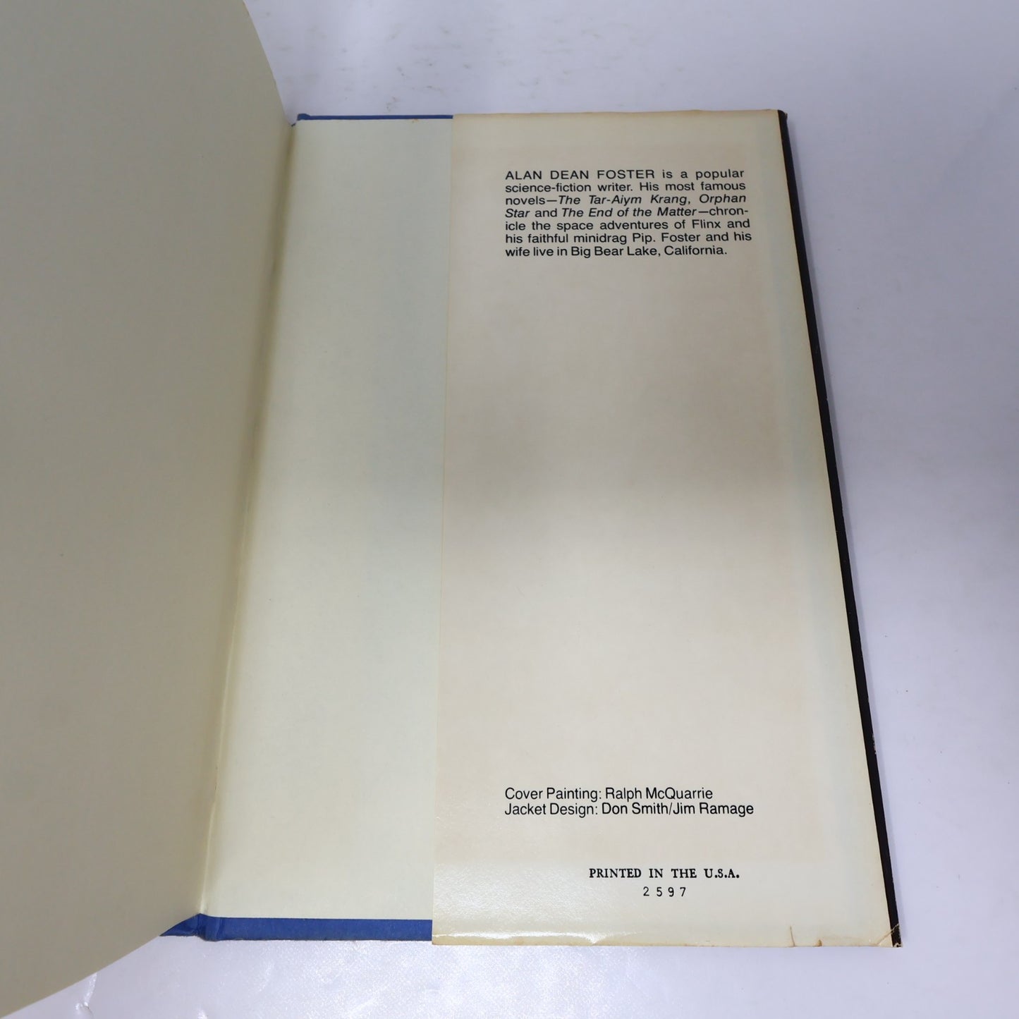 Splinter of the Mind's Eye Alan Dean Foster Star Wars Del Rey 1978 HC DJ BCE 70s