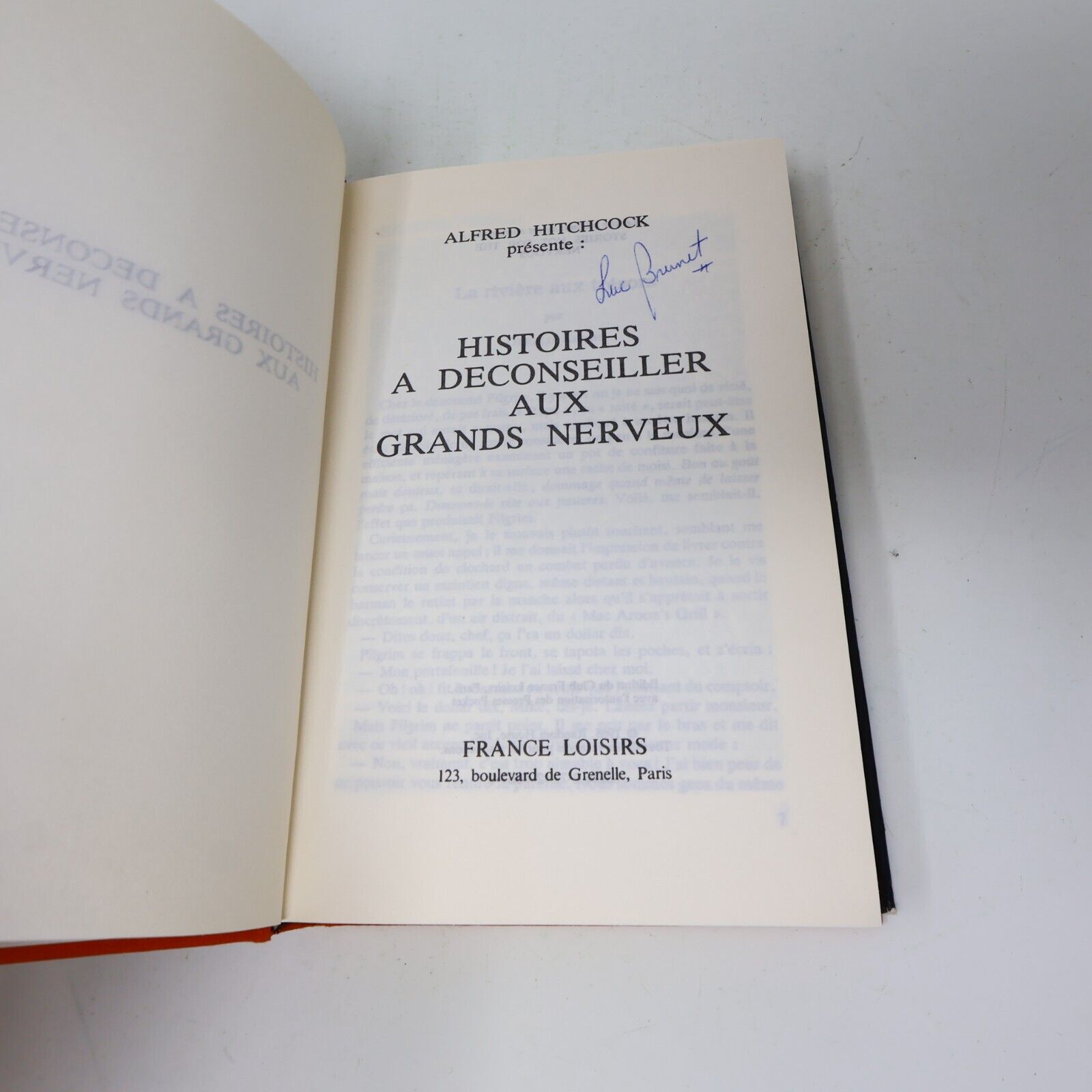 Alfred Hitchcock Horreur Thriller Lot 5 Livres Histoires Abominables Français