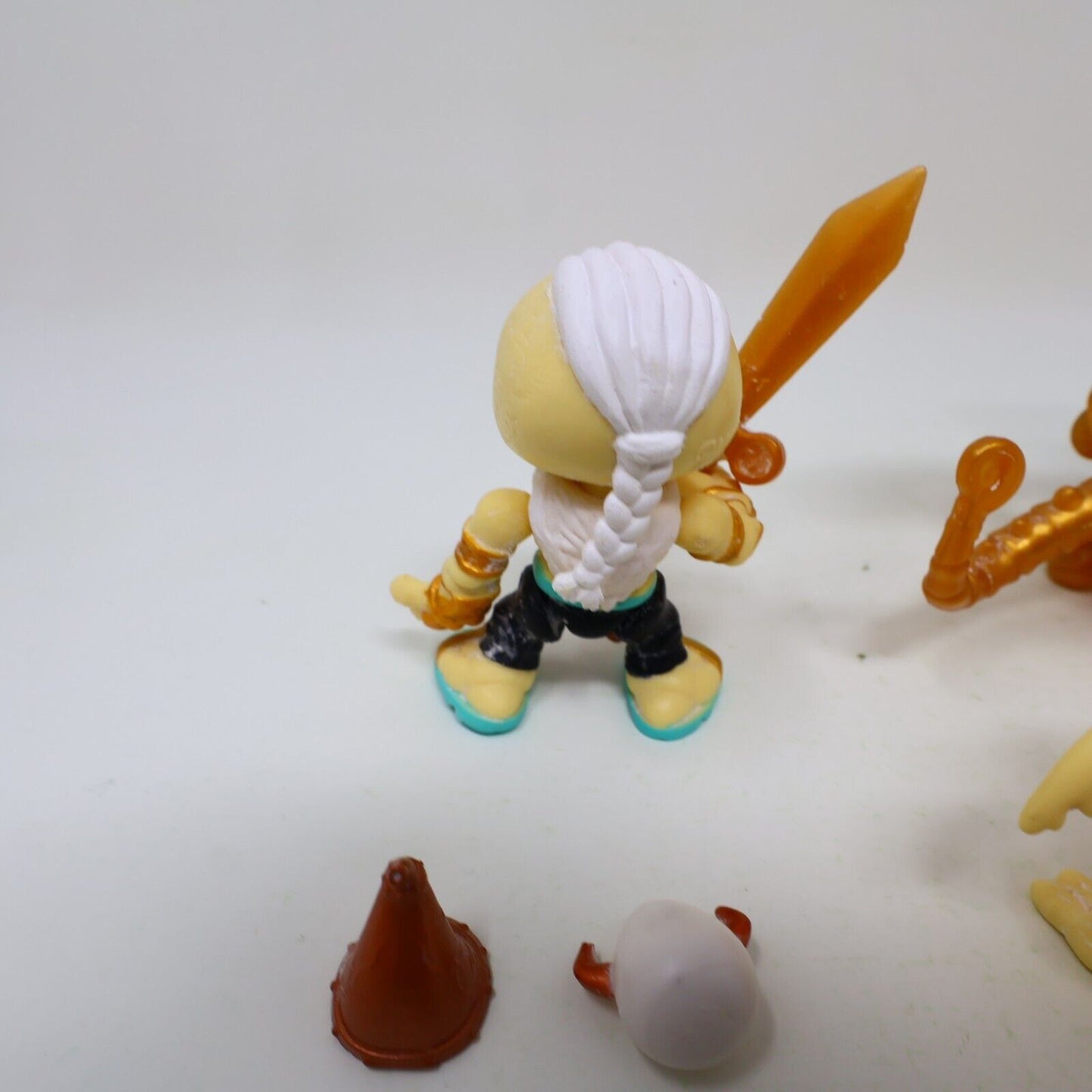 Lot 3 Treasure X Dragons Gold Figures Azgardian Erik Blingblade Crow Bar Moose