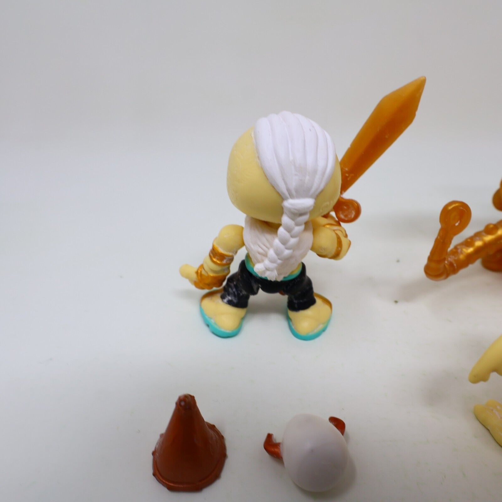 Lot 3 Treasure X Dragons Gold Figures Azgardian Erik Blingblade Crow Bar Moose