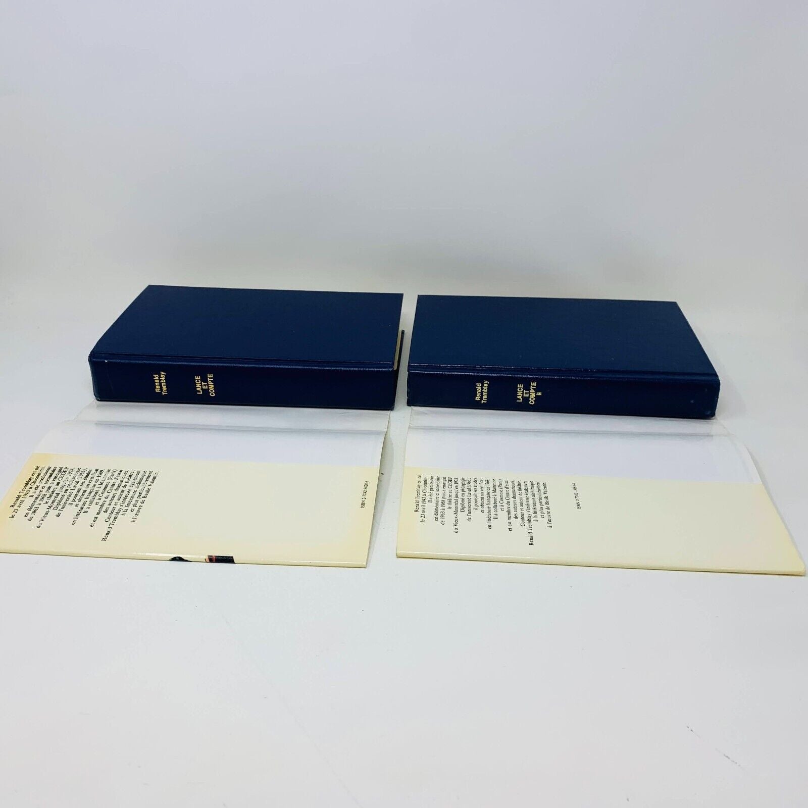 Lance et Compte 1-2 Renald/Réjean Tremblay Lot de 2 Livres Hockey Pierre Lambert