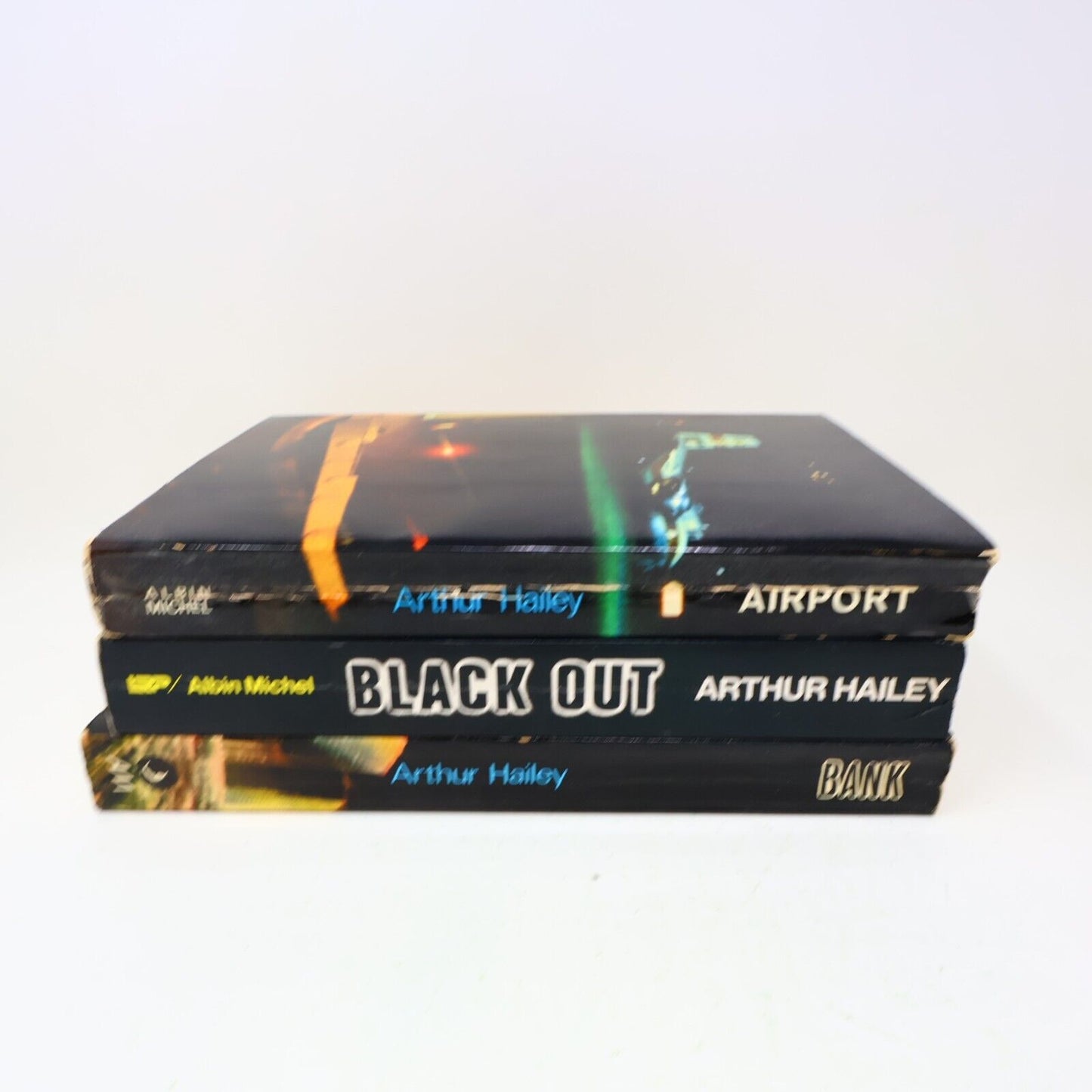 Lot 3 Arthur Hailey Livres Français French Airport Black Out Bank Albin Michel