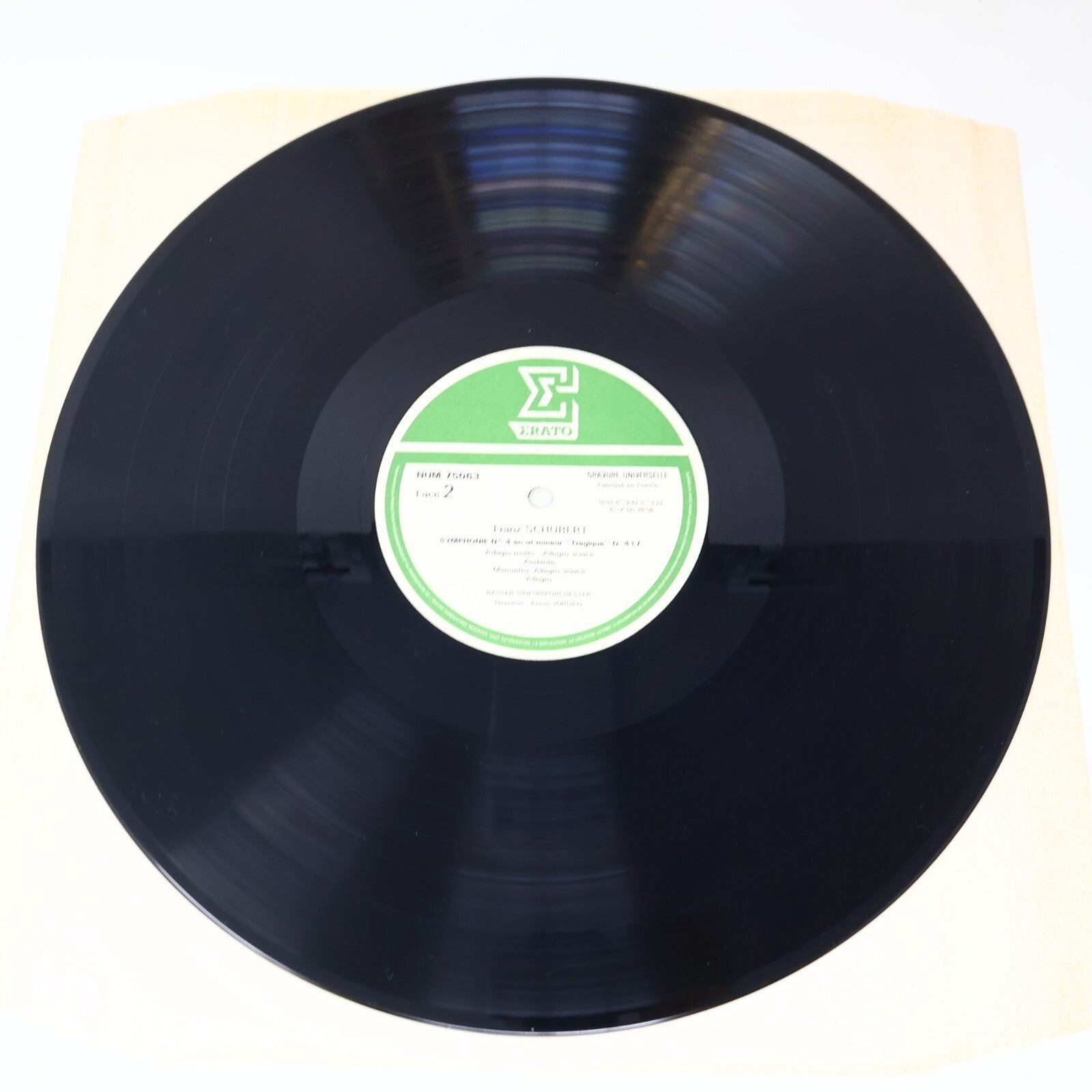 Schubert Basler Sinfonieorchester Armin Jordan Symphonie #8 4 Record NUM 75063
