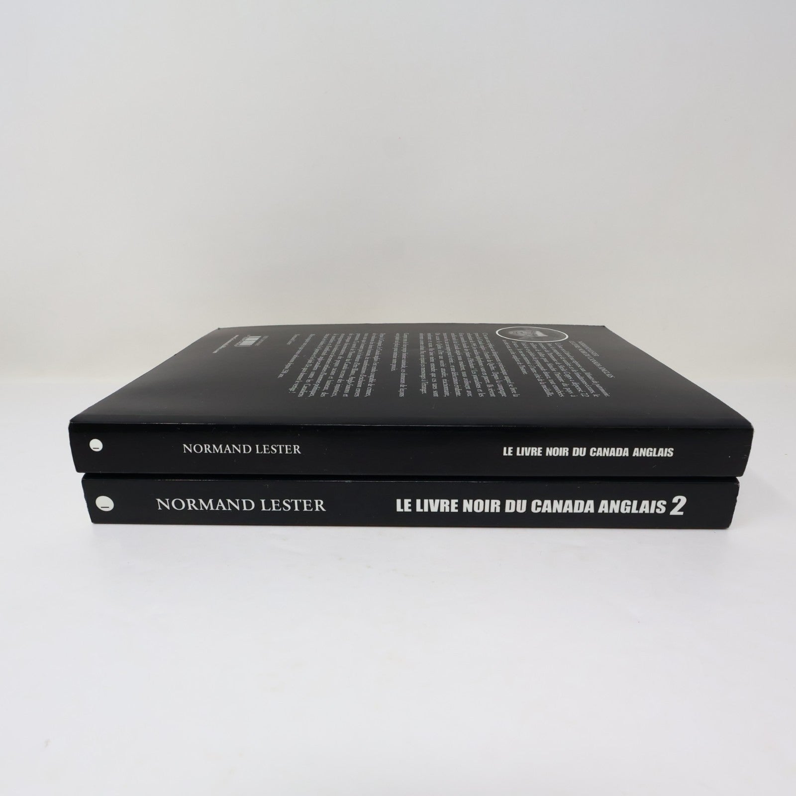 Le Livre Noir du Canada Anglais #1-2 Lot 2 Livres Normand Lester Politique PB