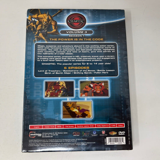 2009 Chaotic Volume 3 Season 1 DVD Canadian English/Anglais Still Factory Sealed