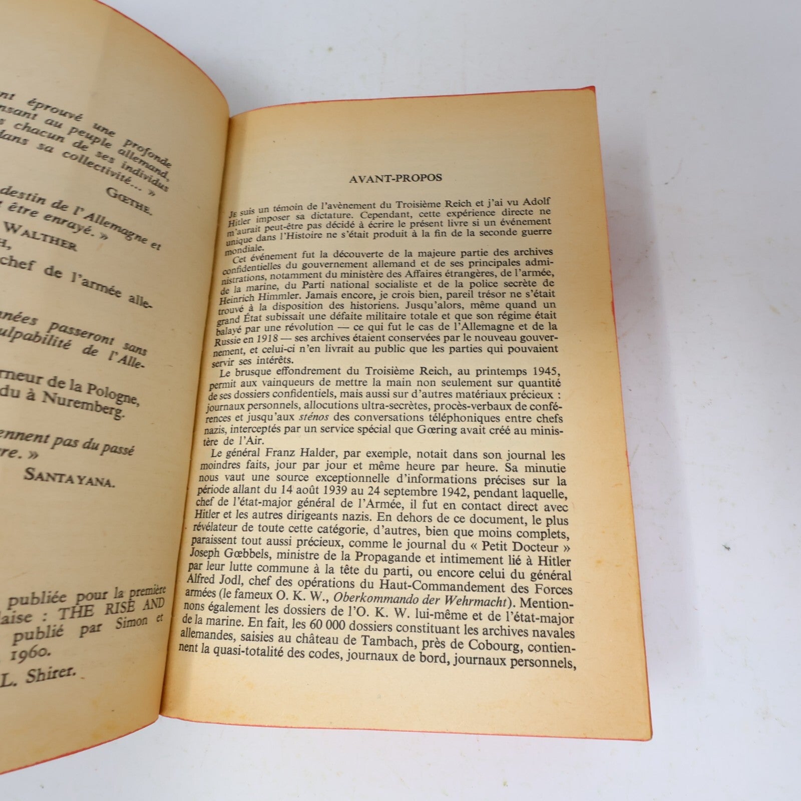 Le Troisième Reich #1-2 Série Complète Lot 2 Livres William L. Shirer Poche 60s