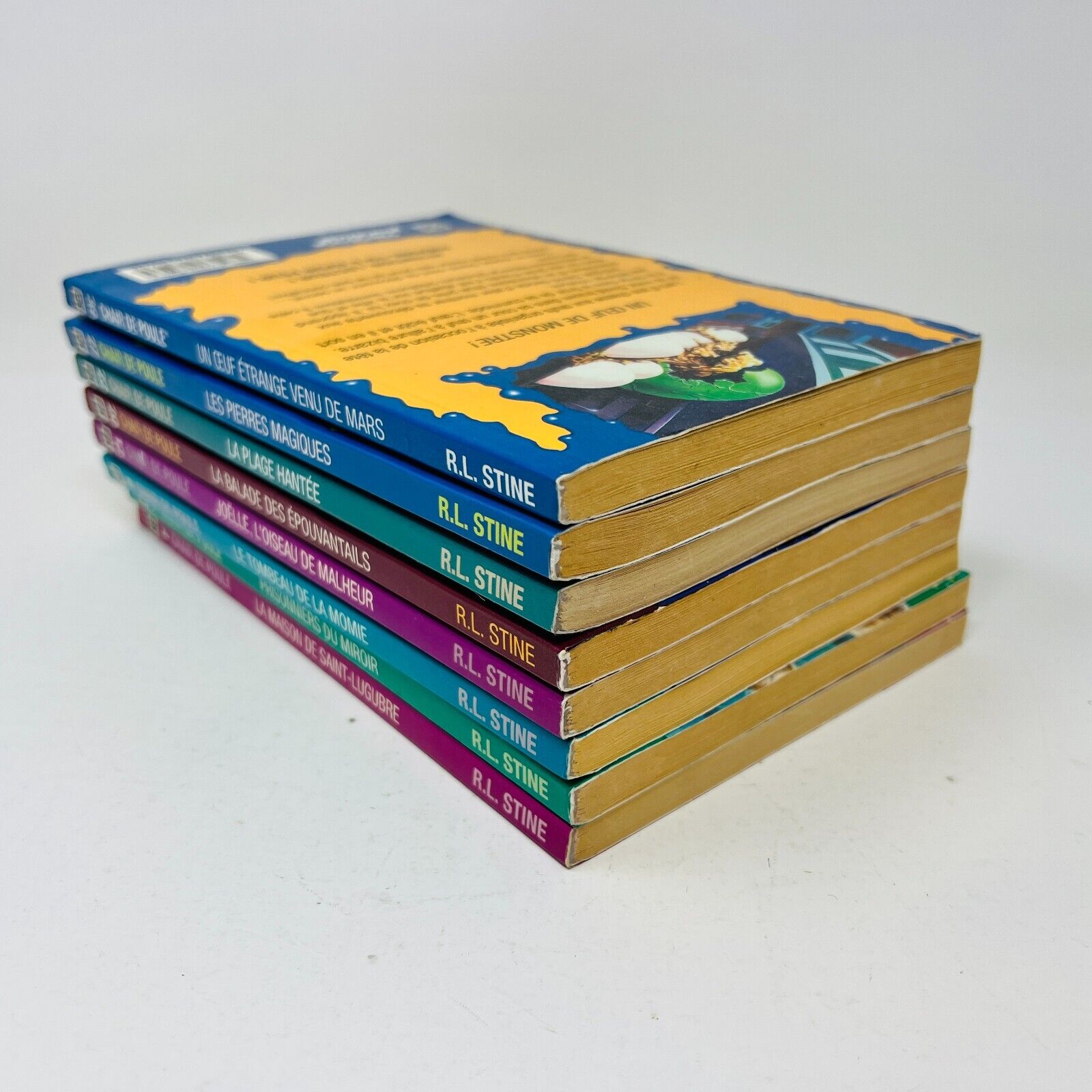 8x Chair de Poule EH Lot French Goosebumps Français R.L. Stine 90s Plage Hantée