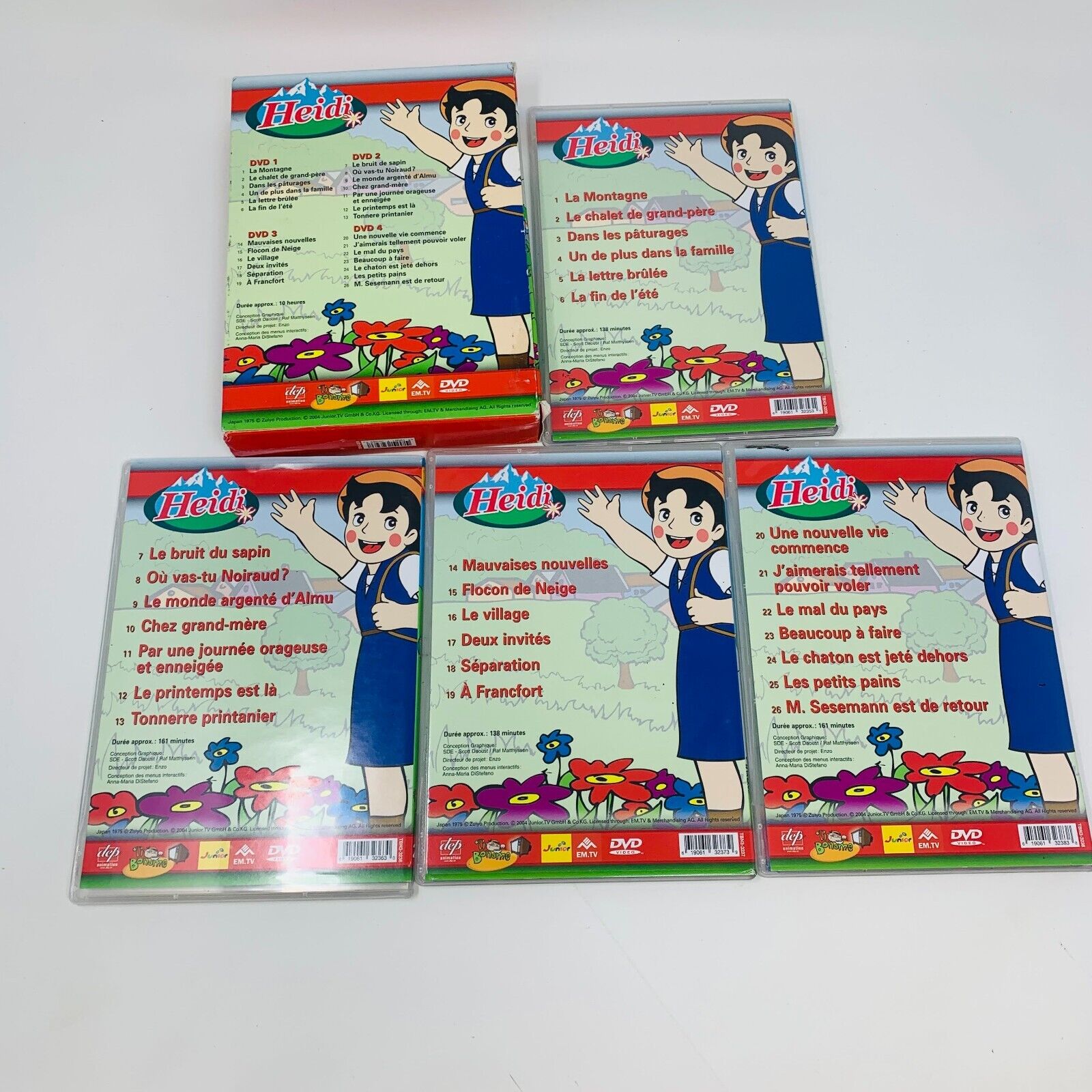 Heidi Série Animée Complète DVD Ti Bonome Junior TV Français Lot 2 Coffrets NTSC