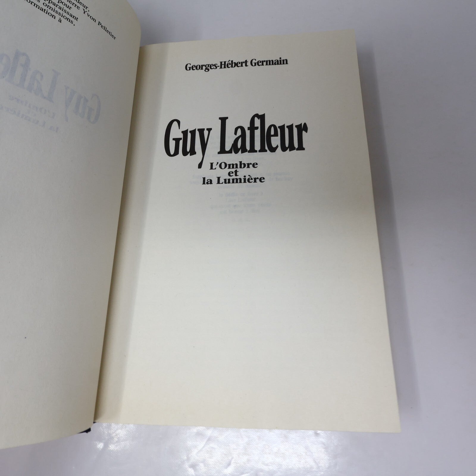 Hockey Biographies Lot 7 Livres Guy Lafleur/Jean Beliveau/Boum Boum Geoffrion