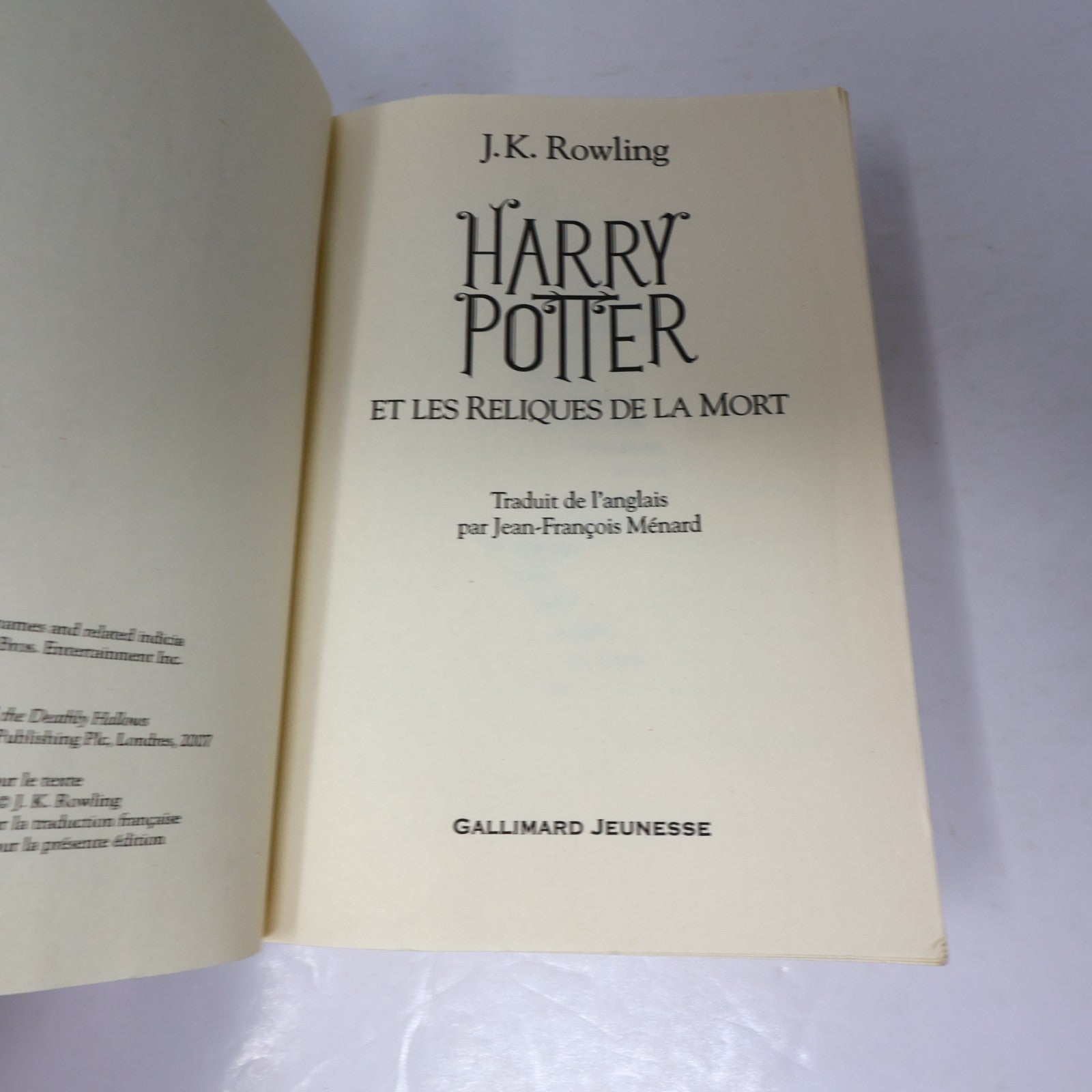 Harry Potter et les Reliques de la Mort J. K. Rowling Gallimard 2013 PB Français