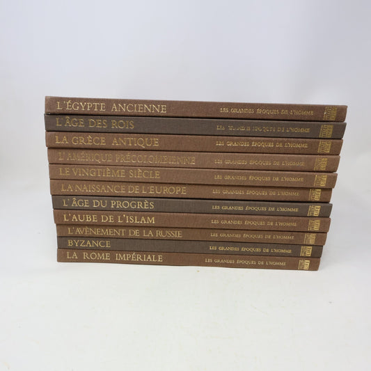 Les Grandes Époques de l'Homme Lot 11 Livres Français French Time Life 1970s-80s