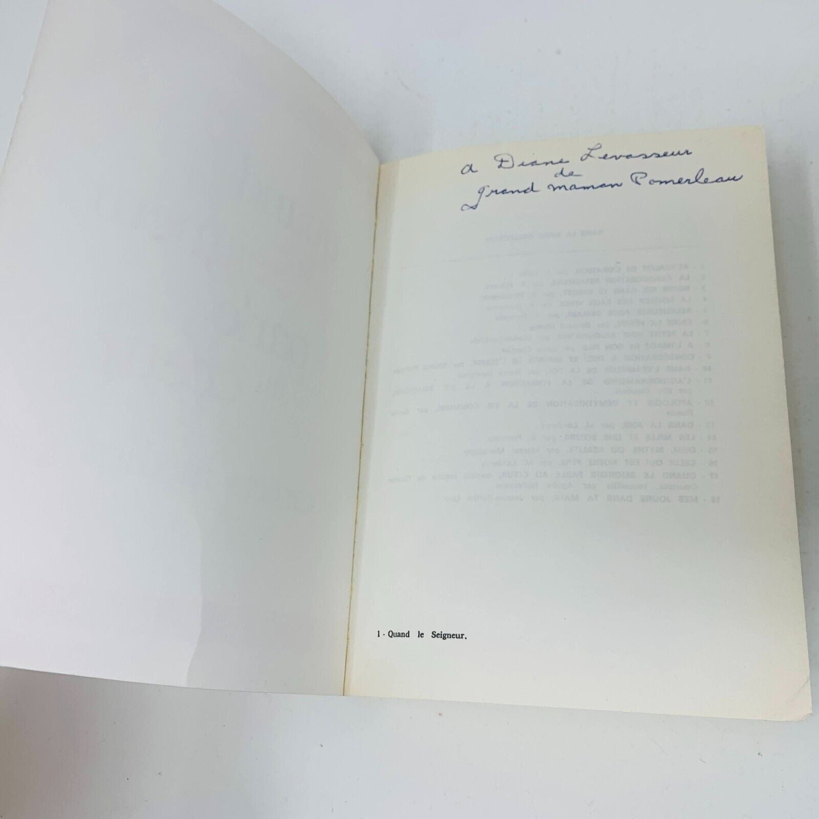 1983 Quand Le Seigneur Parle Au Coeur Carnets Inédits de Gaston Courtois PB