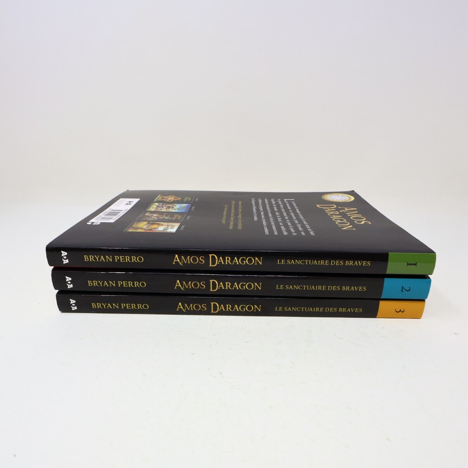 Lot 3 Livres Le Sanctuaire des Braves #1-3 Amos Daragon Bryan Perro Ada French